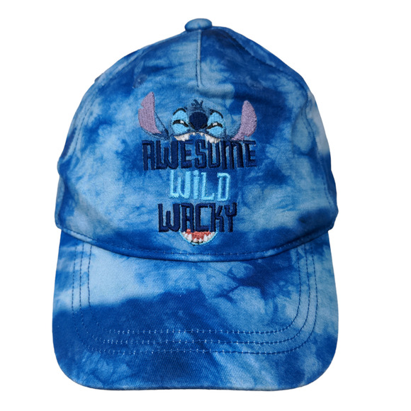 Stitch Men's Slideback Hat Blue Tie Dye Embroidered Logo Vent Holes - Picture 1 of 6
